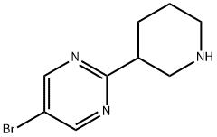 5-BROMO-2-(3-PIPERIDINYL)-PYRIMIDINE Struktur