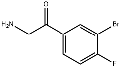 2-amino-1-(3-bromo-4-fluorophenyl)ethanone Struktur