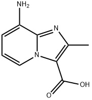 8-amino-2-methylimidazo[1,2-a]pyridine-3-carboxylic acid Struktur