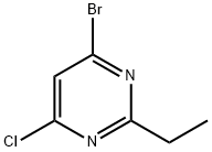 4-Chloro-6-bromo-2-ethylpyrimidine Struktur