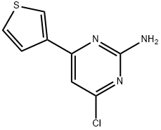 2-Amino-4-chloro-6-(3-thienyl)pyrimidine Struktur