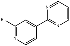 2-Bromo-4-(2-pyrimidyl)pyridine Struktur