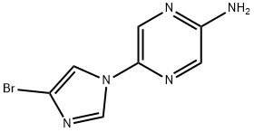 1-(5-Amino-2-pyrazyl)-4-bromoimidazole Struktur