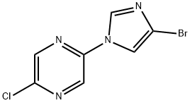 1-(5-Chloro-2-pyrazyl)-4-bromoimidazole Struktur