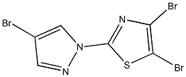 1-(4,5-Dibromothiazol-2-yl)-4-bromopyrazole Struktur