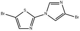 1-(5-Bromothiazol-2-yl)-4-bromoimidazole Struktur