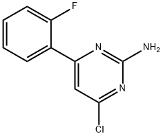 2-Amino-4-chloro-6-(2-fluorophenyl)pyrimidine Struktur