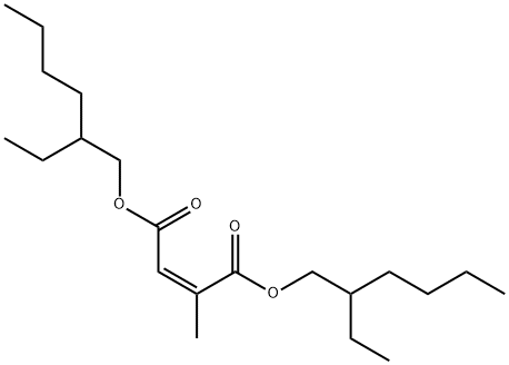 di(2-ethylhexyl) (2Z)-2-methyl-2-butenedioate Struktur