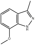 7-methoxy-3-methyl-1H-indazole Struktur