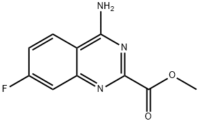 methyl 4-amino-7-fluoroquinazoline-2-carboxylate Struktur