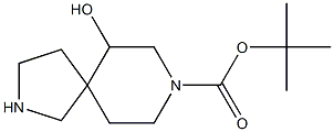 tert-butyl 6-hydroxy-2,8-diazaspiro[4.5]decane-8-carboxylate Struktur