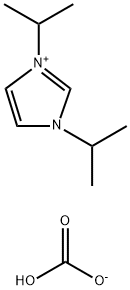 1,3-Diisopropylimidazolium Hydrogencarbonate (contains varying amounts of 1,3-Diisopropylimidazolium-2-carboxylate) Struktur