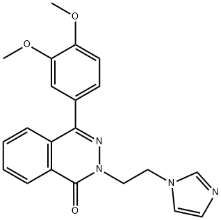 4-(3,4-Dimethoxyphenyl)-2-[2-(1H-imidazol-1-yl)ethyl]-1(2H)-phthalazinone Structure