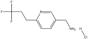 (6-(3,3,3-trifluoropropyl)pyridin-3-yl)methanamine hydrochloride Struktur