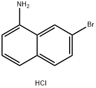 7-bromonaphthalen-1-amine hydrochloride Struktur