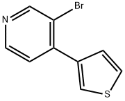 3-Bromo-4-(3-thienyl)pyridine Struktur