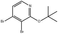 3,4-Dibromo-2-(tert-butoxy)pyridine Struktur