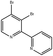 3,4-Dibromo-2-(2-pyridyl)pyridine Struktur