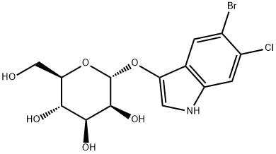 5-Bromo-6-chloro-1H-indol-3-yl-a-D-mannopyranoside Struktur