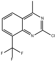 2-chloro-4-methyl-8-(trifluoromethyl)quinazoline Struktur