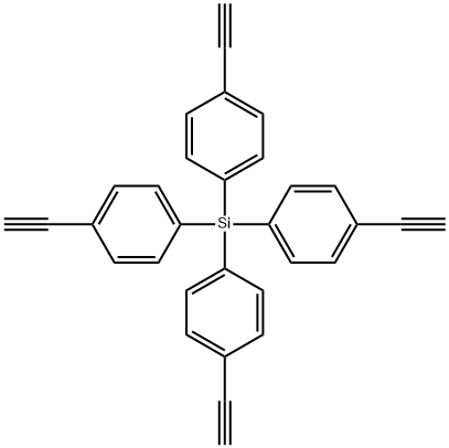 Tetrakis(4-ethynylphenyl)silane Struktur