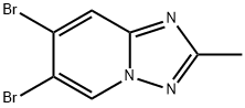 6,7-dibromo-2-methyl-[1,2,4]triazolo[1,5-a]pyridine Struktur