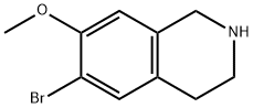 6-Bromo-7-methoxy-1,2,3,4-tetrahydroisoquinoline Struktur