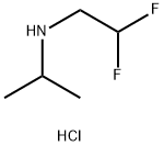 (2,2-difluoroethyl)(propan-2-yl)amine hydrochloride Struktur