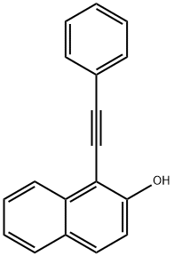 1-(phenylethynyl)naphthalen-2-ol Struktur