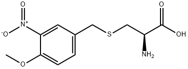 2-amino-3-{[(4-methoxy-3-nitrophenyl)methyl]sulfanyl}propanoic acid Struktur