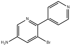 3-Amino-5-bromo-6-(4-pyridyl)pyridine Struktur