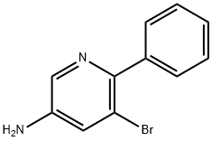 3-Amino-5-bromo-6-phenylpyridine Struktur