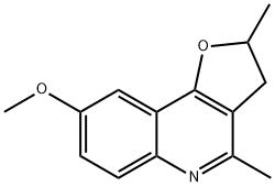 8-methoxy-2,4-dimethyl-2,3-dihydrofuro[3,2-c]quinoline Struktur