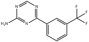 4-(3-Trifluoromethylphenyl)-1,3,5-triazin-2-amine Struktur