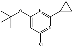 4-Chloro-2-cyclopropyl-6-(tert-butoxy)pyrimidine Struktur