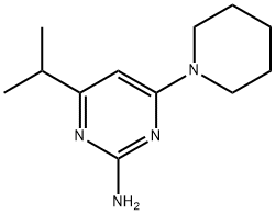 2-Amino-4-(piperidin-1-yl)-6-(iso-propyl)pyrimidine Struktur