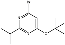 4-Bromo-2-(iso-propyl)-6-(tert-butoxy)pyrimidine Struktur