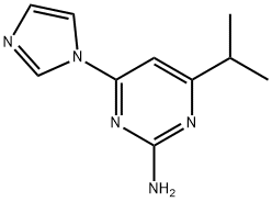 2-Amino-4-(1H-imidazol-1-yl)-6-(iso-propyl)pyrimidine Struktur