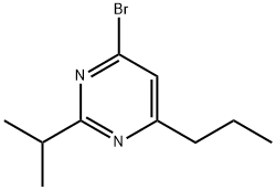 4-bromo-2-(propan-2-yl)-6-(n-propyl)pyrimidine Struktur