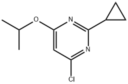 4-Chloro-2-cyclopropyl-6-(iso-propoxy)pyrimidine Struktur