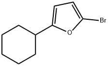 2-Bromo-5-(cyclohexyl)furan Struktur