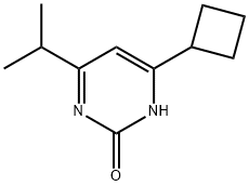 2-Hydroxy-4-cyclobutyl-6-(iso-propyl)pyrimidine Struktur