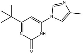 2-hydroxy-4-(1H-4-methylimidazol-1-yl)-6-(tert-butyl)pyrimidine Struktur