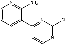 2-Amino-3-(2-chloropyrimidin-4-yl)pyridine Struktur