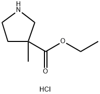 ethyl 3-methylpyrrolidine-3-carboxylate hydrochloride Structure