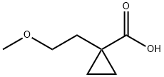 1-(2-Methoxyethyl)cyclopropanecarboxylic Acid Struktur