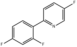 Pyridine, 2-(2,4-difluorophenyl)-5-fluoro- Struktur