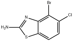 4-bromo-5-chloro-1,3-benzothiazol-2-amine Struktur