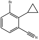 2-(Cyclopropyl)-3-(cyano)bromobenzene Struktur