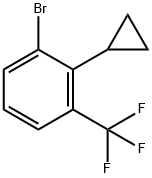 2-(Cyclopropyl)-3-(trifluoromethyl)bromobenzene Struktur